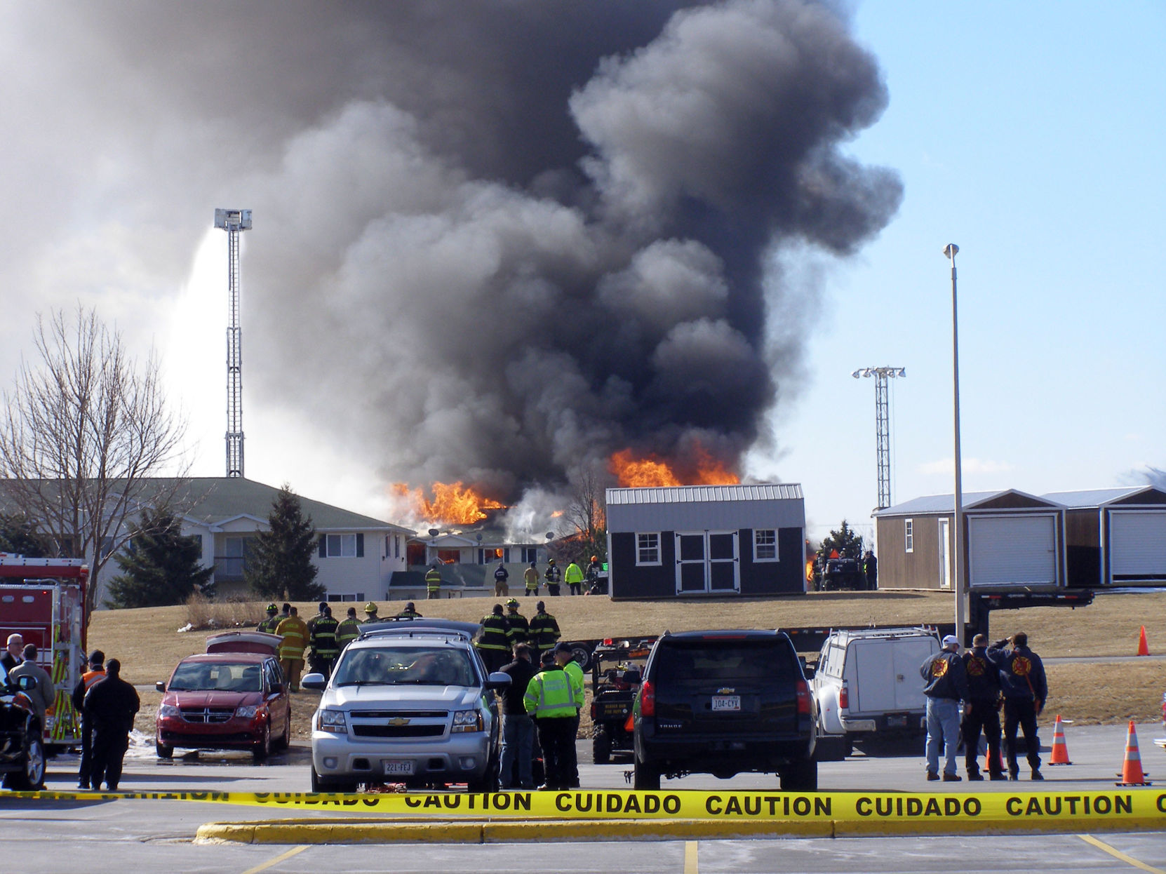 Investigation photos from 109 Knaup Drive explosion
